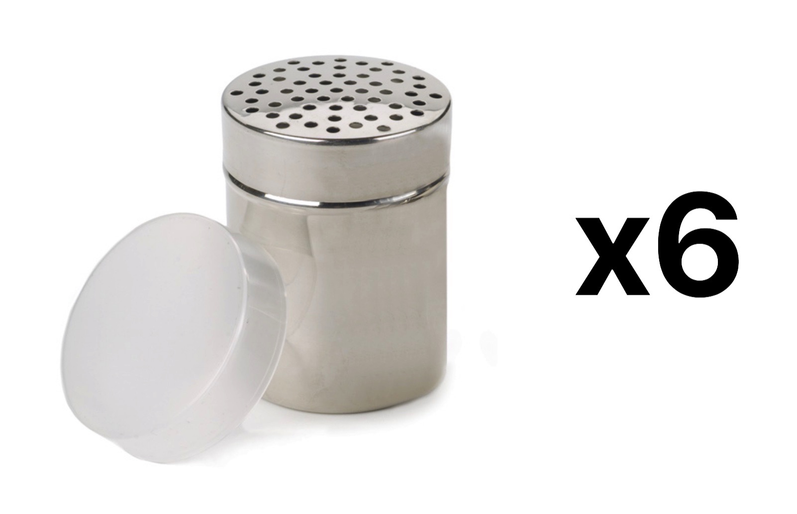 RSVP 18/8 Stainless Steel All Purpose Cheese/Coarse Salt/Pepper Shaker